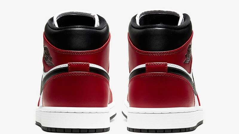 Кросівки чоловічі Jordan 1 Mid Red/White (554724-069) — фото 7