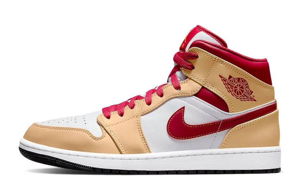 Кросівки Jordan 1 mid beige — фото 1