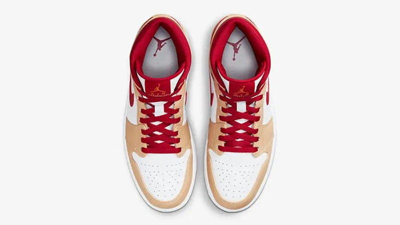 Кросівки Jordan 1 mid beige — фото 4