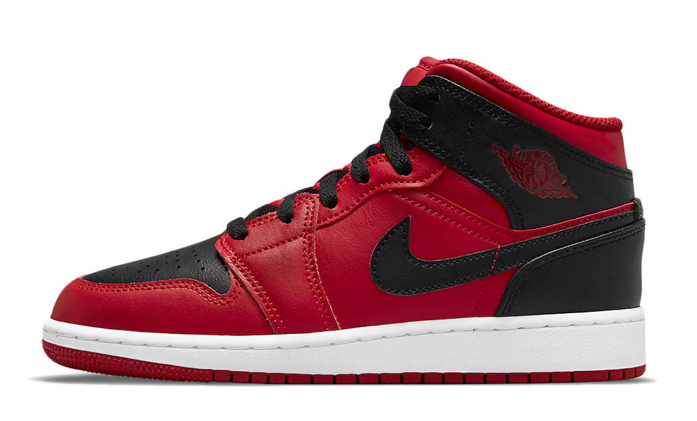 Кросівки дитячі Air Jordan 1 Mid GS 'Reverse Bred' — фото 1