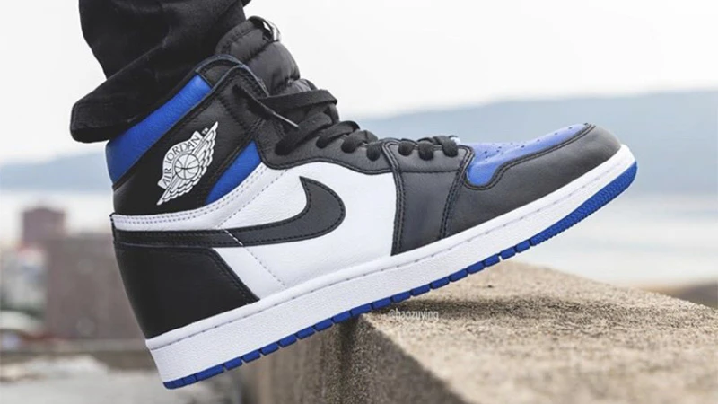 Кросівки Jordan 1 retro high og royal blue — фото 5