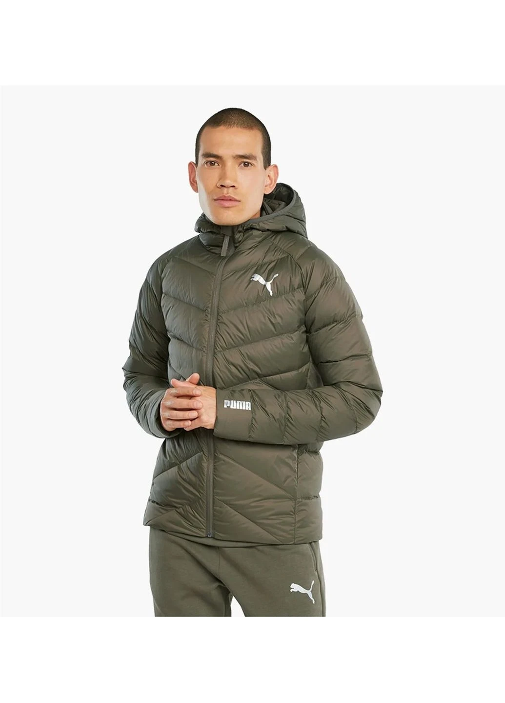 Куртка чоловіча Puma Pwrwarm Packlite Olive (587703-44) — фото 1