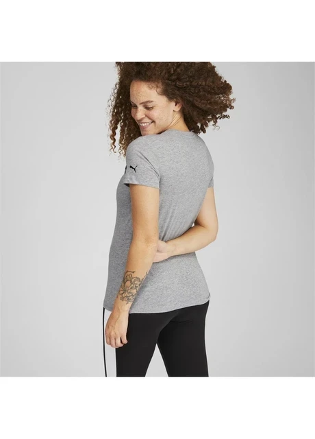 Футболка жіноча Puma Script Tee Grey (588558-04) — фото 5