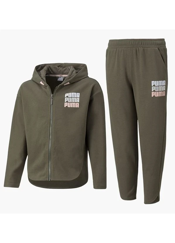 Спортивний костюм дитячий Puma Alpha Olive (589238-44__589237-44) — фото 1
