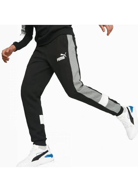 Брюки чоловічі Puma Essentials+ Colorblock Black (670169-01) — фото 4