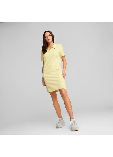 Плаття жіноче Puma Sleeve Polo Dress Yellow (673116-42) — фото 4