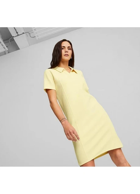 Плаття жіноче Puma Sleeve Polo Dress Yellow (673116-42) — фото 6