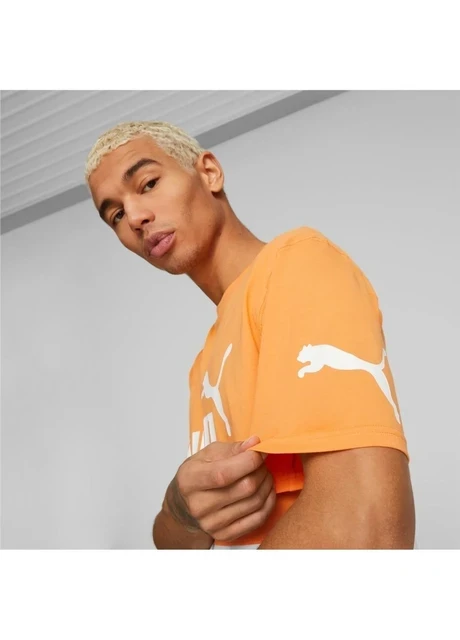 Футболка чоловіча Puma Power Colourblock Orange/White (673321-46) — фото 4