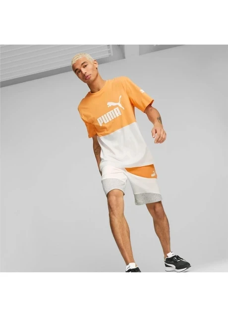 Футболка чоловіча Puma Power Colourblock Orange/White (673321-46) — фото 6