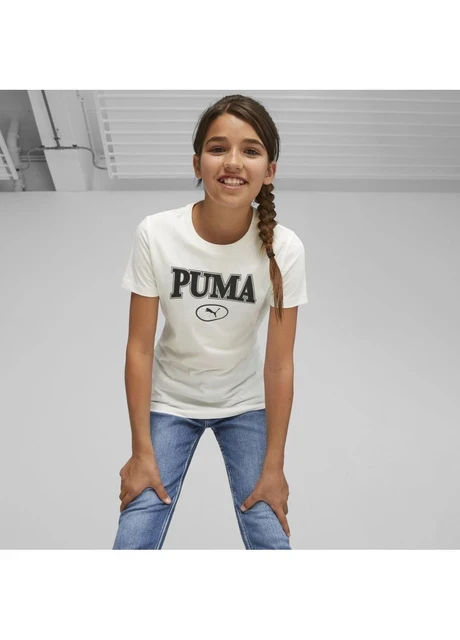 Футболка підліткова Puma Squad Youth Graphic Tee White (676441-65) — фото 4