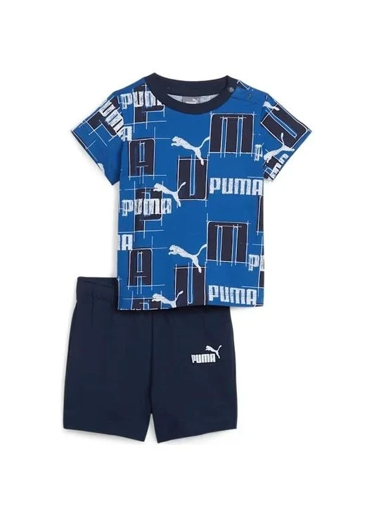 Спортивний костюм дитячий Puma Younger Boys Blue Logo Shorts Set (680326-17) — фото 1