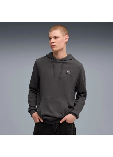 Кофта чоловіча Puma Ess Elevated Hoodie Grey (688254-44) — фото 4