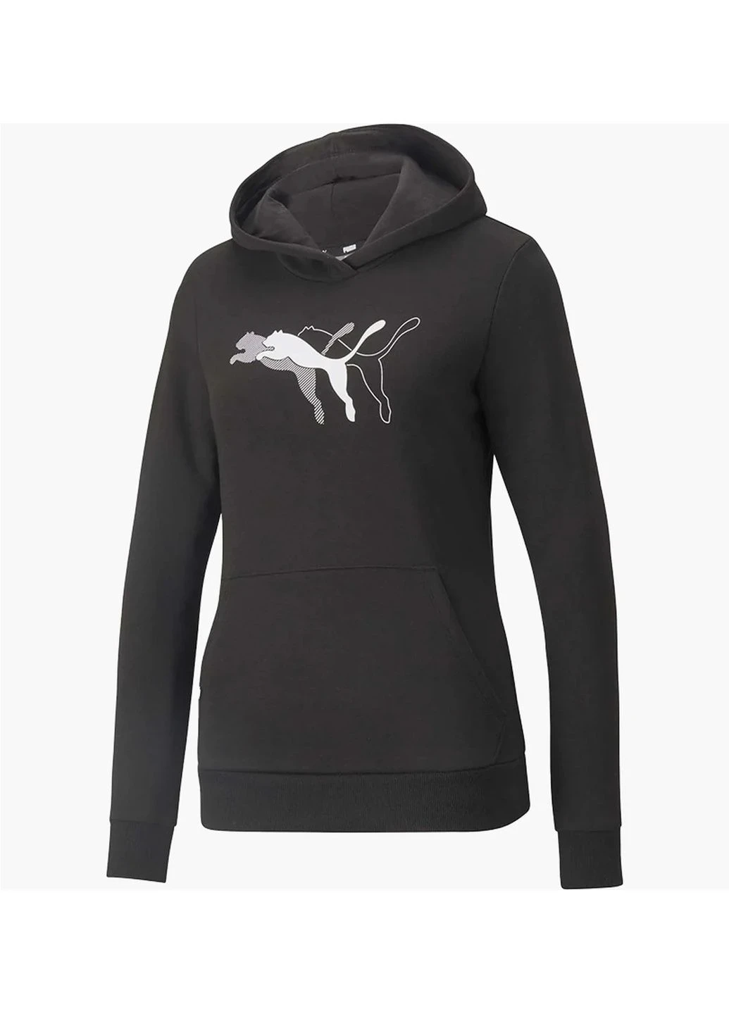Кофта жіночі Puma Power Graphic Hoodie Tr Black (847114-01) — фото 1