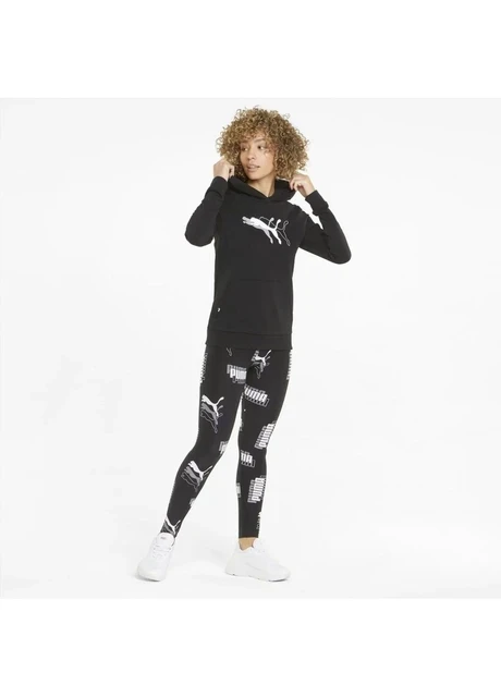 Кофта жіночі Puma Power Graphic Hoodie Tr Black (847114-01) — фото 6