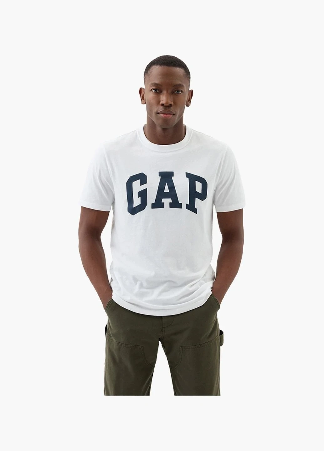 Футболка чоловіча Gap Everyday Soft Crewneck T-Shirt White (855769051) — фото 3