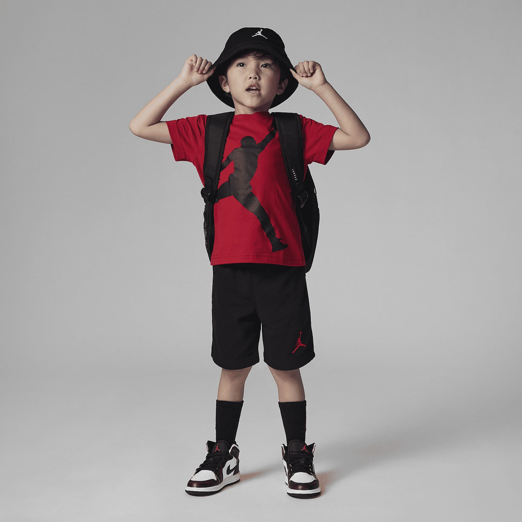 Спортивний костюм дитячий Jordan Jumpman Red/Black (85C138-023) — фото 16