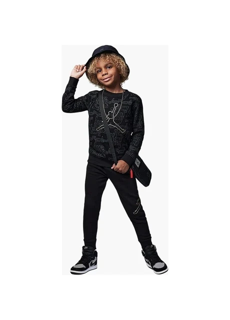 Спортивний костюм дитячий Jordan Take Flight B&G Black/Grey (85C812-023) — фото 7
