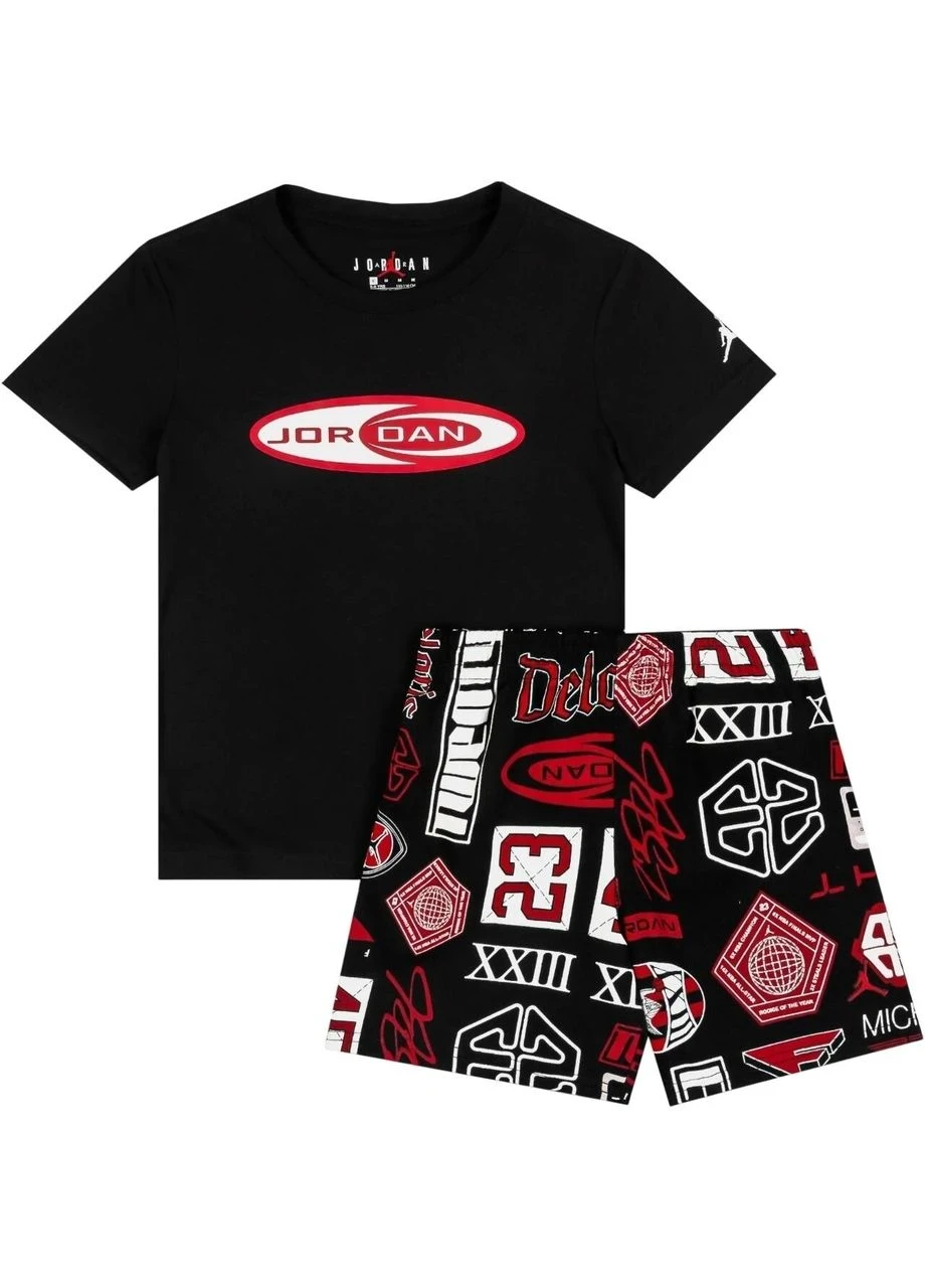 Спортивний костюм дитячий Jordan Mj Brooklyn Aop Short Set (85D662-023) — фото 1