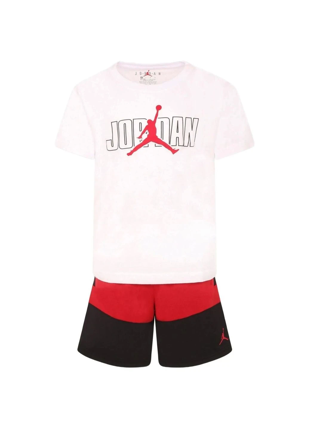 Спортивний костюм дитячий Jordan 2-Piece Stacked Mixed Set White/Red (85D767-R78) — фото 1