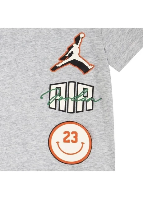 Спортивний костюм дитячий Jordan Stacked Play Short Grey/Green (85D768-E1P) — фото 5