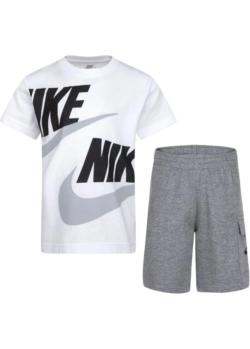 Спортивний костюм дитячий Nike 2-Piece Cargo Shorts Set Pre-School (86J213-GEH) — фото 1