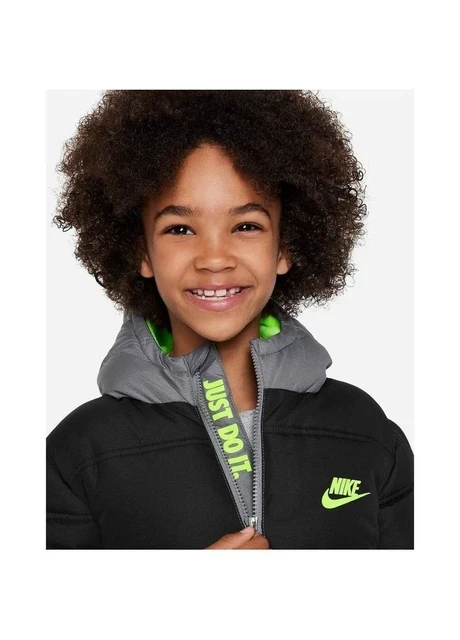 Куртка дитяча Nike Colorblock Puffer Black/Grey (86K910-023) — фото 7