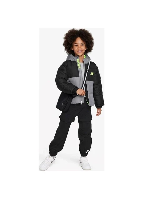 Куртка дитяча Nike Colorblock Puffer Black/Grey (86K910-023) — фото 11
