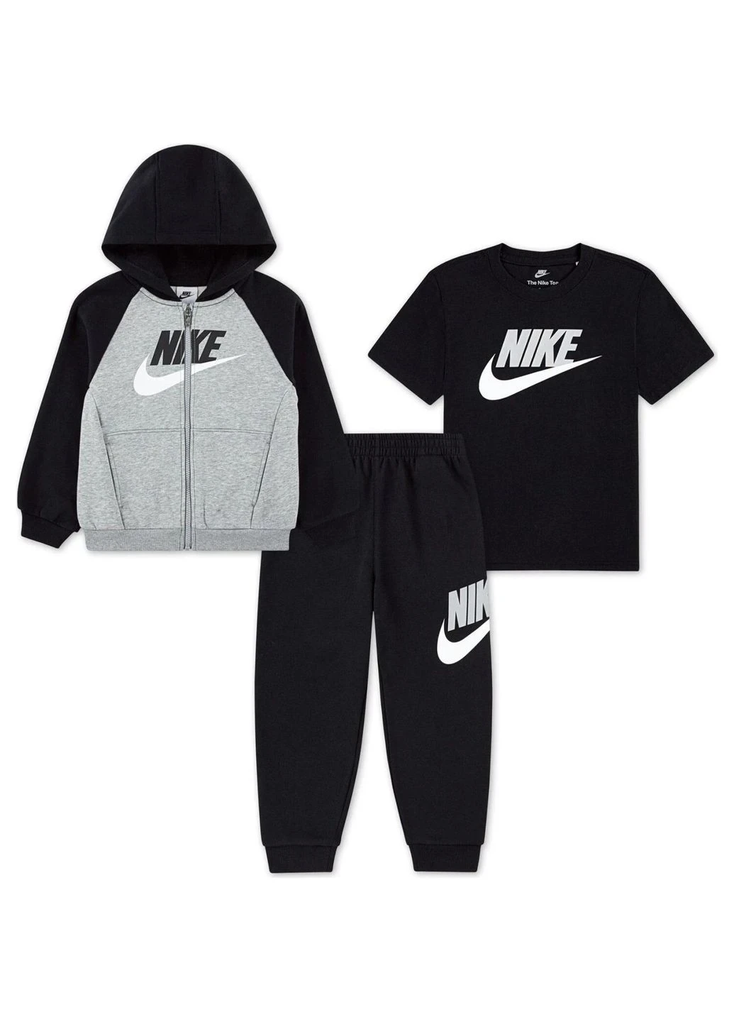 Спортивний костюм дитячий Nike Kids Nkn Color Blocked Hbr Jogger S Black/Grey (86N341-023) — фото 1