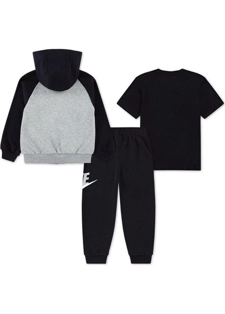 Спортивний костюм дитячий Nike Kids Nkn Color Blocked Hbr Jogger S Black/Grey (86N341-023) — фото 4