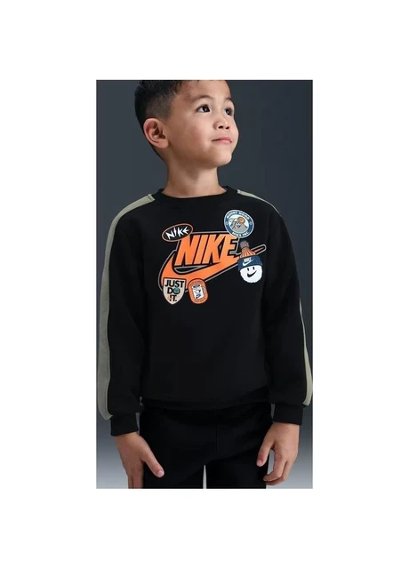 Спортивний костюм дитячий Nike Fleece Tracksuit Black/Grey (86N497-023) — фото 5