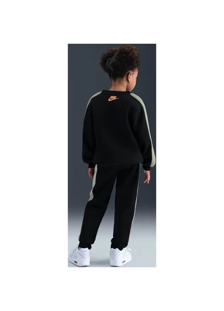 Спортивний костюм дитячий Nike Fleece Tracksuit Black/Grey (86N497-023) — фото 10