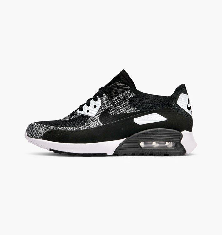 Nike Wmns Air Max 90 Ultra 2.0 Flyknit 'Black' — фото 4