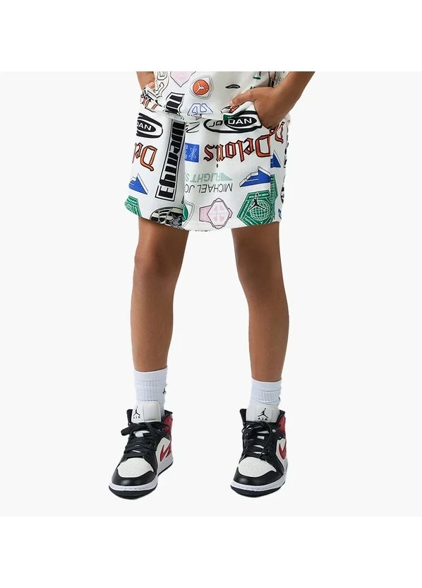 Шорти підліткові Jordan Essentials French Terry Printed White (95D743-782) — фото 1
