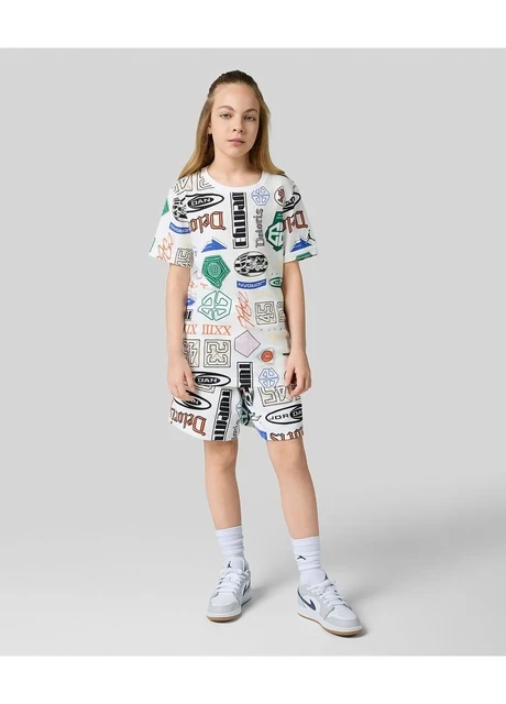 Шорти підліткові Jordan Essentials French Terry Printed White (95D743-782) — фото 5