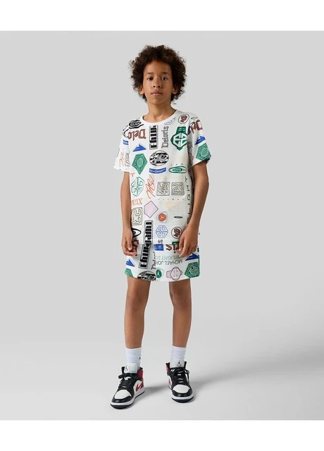 Шорти підліткові Jordan Essentials French Terry Printed White (95D743-782) — фото 6