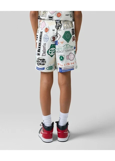 Шорти підліткові Jordan Essentials French Terry Printed White (95D743-782) — фото 7