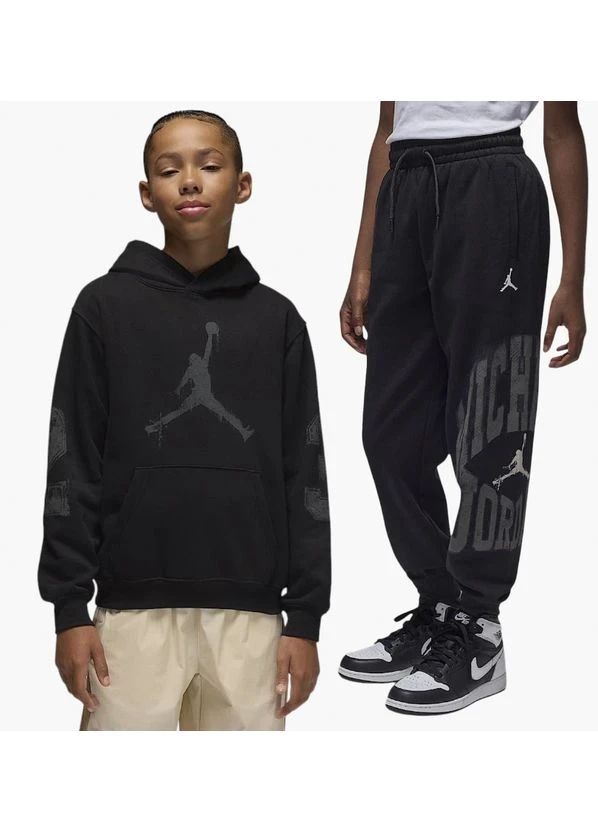 Спортивний костюм дитячий Jordan Mvp Jumpman Fleece Black (95F097-023__95F096-023) — фото 1
