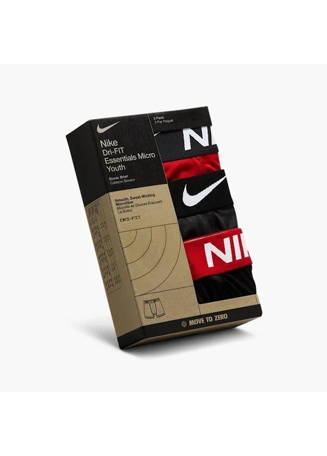 Труси дитячі Nike Essential Micro (3 ) Black/Red (9N0844-U10) — фото 5