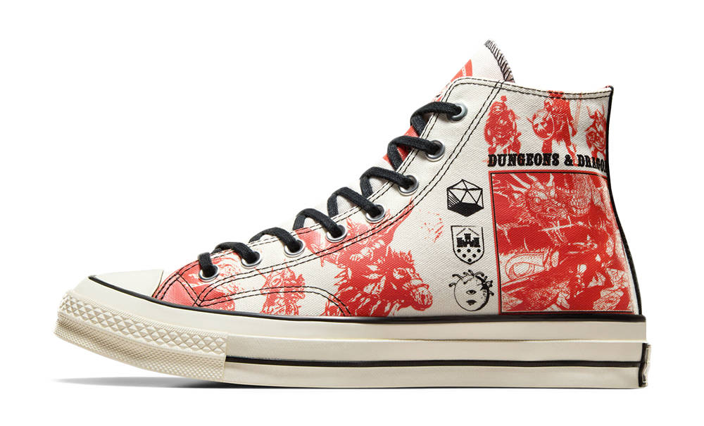 Кеди Converse Chuck Taylor Vintage 70 Dungeons Dragons HI Egret Black Multi — фото 1