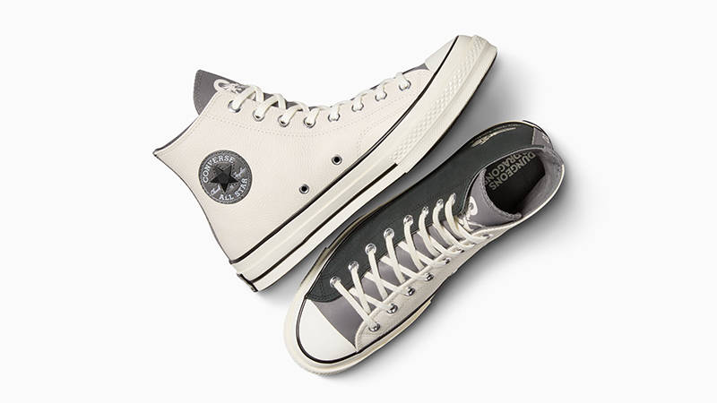 Кеди Converse Chuck Taylor Vintage 70 Dungeons Dragons HI Black Egret Grey Leather — фото 5