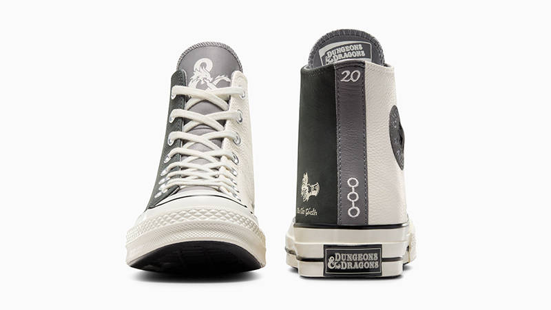 Кеди Converse Chuck Taylor Vintage 70 Dungeons Dragons HI Black Egret Grey Leather — фото 6