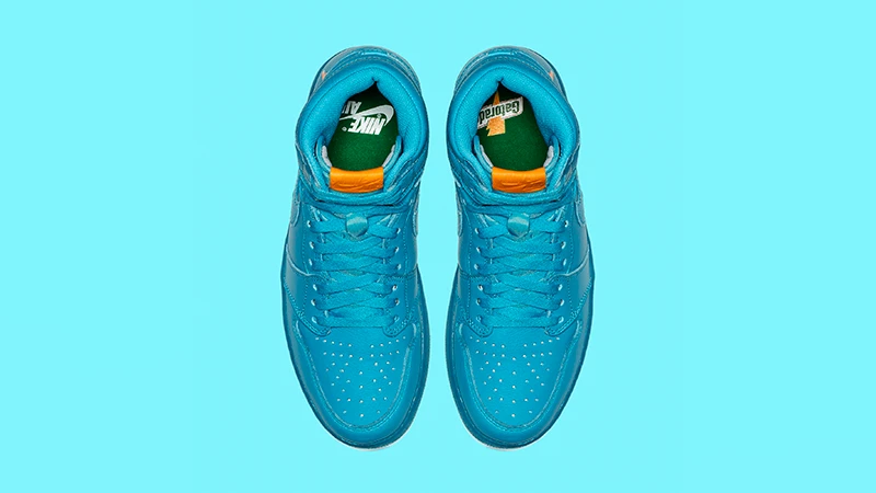 Кросівки Jordan 1 retro high og gatorade blue lagoon — фото 4