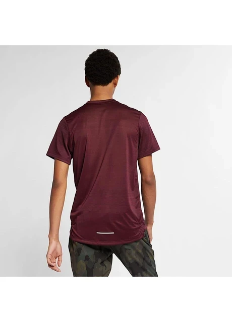 Футболка чоловіча Nike Dri Fit Miler Running Top Ss Bordo (AJ7565-681) — фото 3