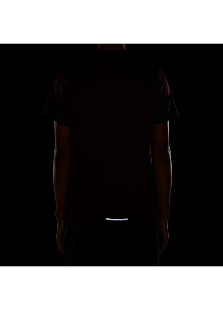 Футболка чоловіча Nike Dri Fit Miler Running Top Ss Bordo (AJ7565-681) — фото 8