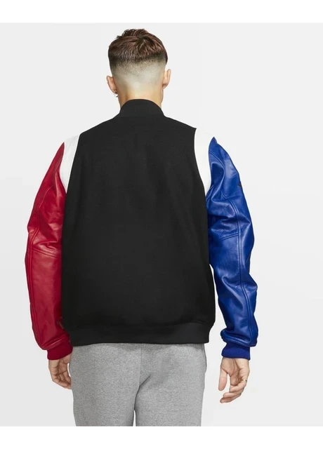 Куртка унісекс Nike Air Jordan Sport Dna Varsity Jacket Black Red Blue (AT9958-010) — фото 4