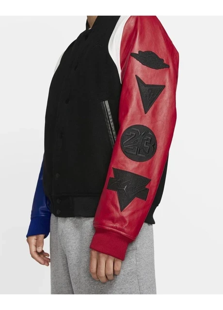Куртка унісекс Nike Air Jordan Sport Dna Varsity Jacket Black Red Blue (AT9958-010) — фото 5