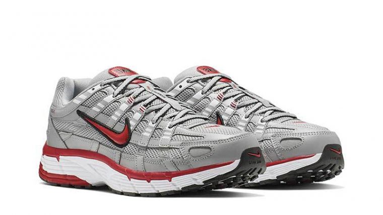 Кросівки чоловічі Nike P-6000 Flat Silver/Red (CD6404-001) — фото 3