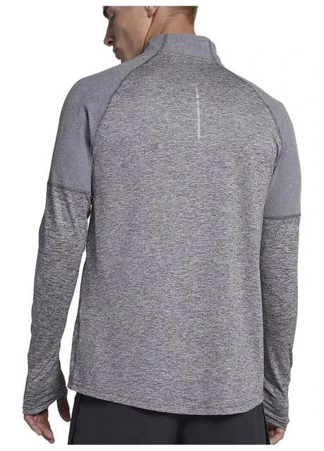 Кофта чоловіча Nike Dri-Fit Element Zip Running Grey (CD8273-021) — фото 3