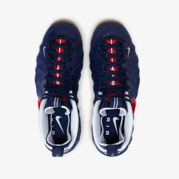 Баскетбольні кросівки чоловічі Nike Air Foamposite Pro Navy Red (CJ0325-400) — фото 4