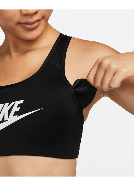 Спортивний топ жіночий Nike Swoosh Bra Non Padded Black (CN5262-010) — фото 2